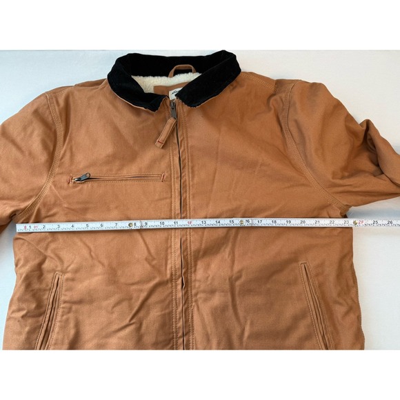 $139 NWT Eddie Bauer Workwear Insulated Sherpa Cotton Duck Large L Foreman Fit - Picture 8 of 12